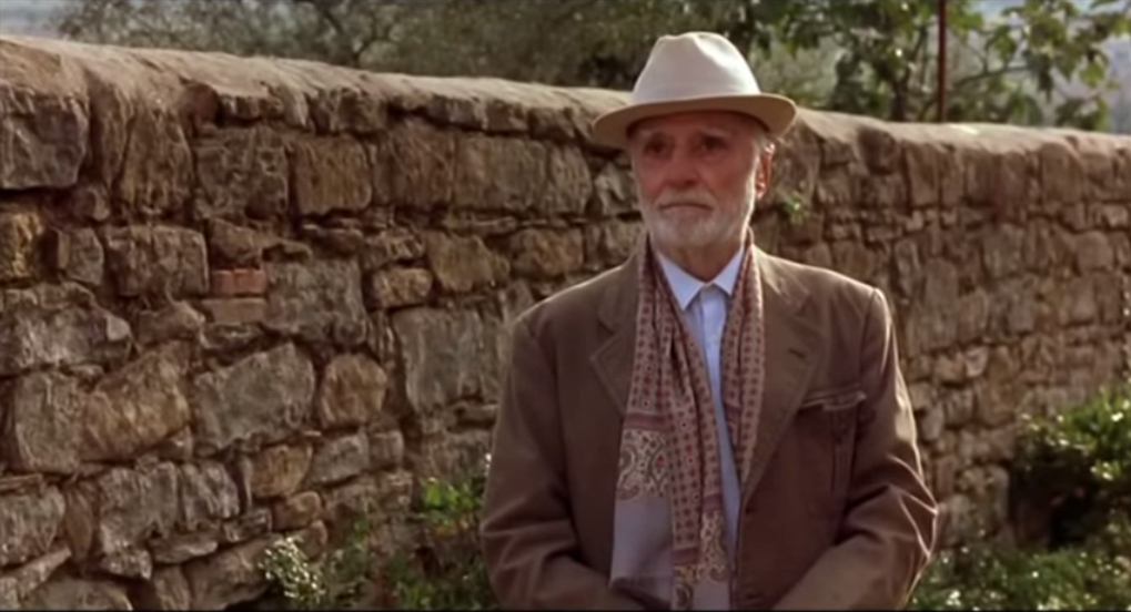 Old Man with Flowers