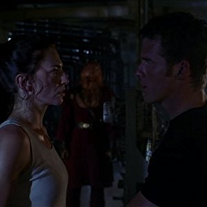 John Crichton, Dominar Rygel XVI, Future Crichton, Officer Aeryn Sun, Past Crichton